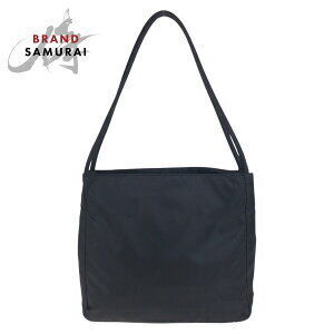 Prada Tessuto triangular logo plate black Nylon tote shoulder bag